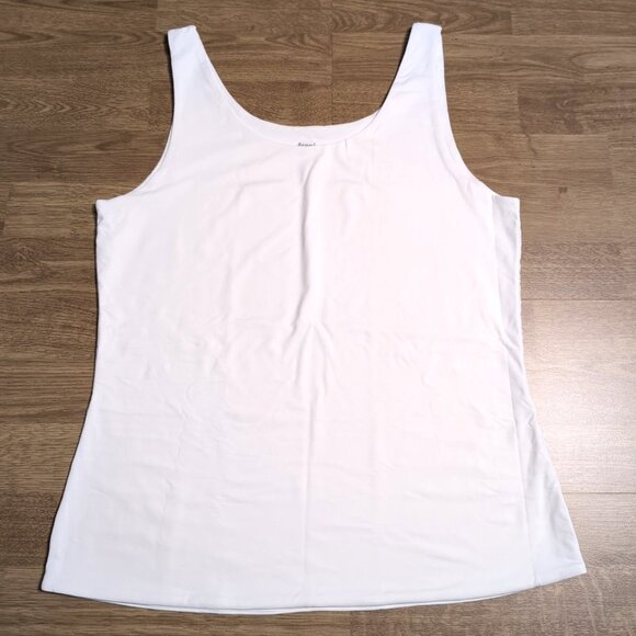 SOLD   NWOT Frank by Frank and Oak Women's Contour Tanks XL Ivory + Grey - Picture 3 of 8